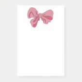 Pink Bow Notepad Post-it® Notes (Voorkant)