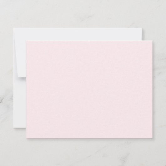 Pink Bow Nursery Note Card Kaart (Achterkant)