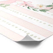 Pink Bow One Silly Goose 1st Birthday Welcome Poster (Hoek)