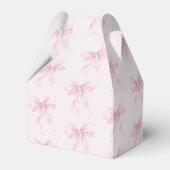 Pink Bow Onederful 1e verjaardag Dank u Bedankdoosjes (Achterkant)