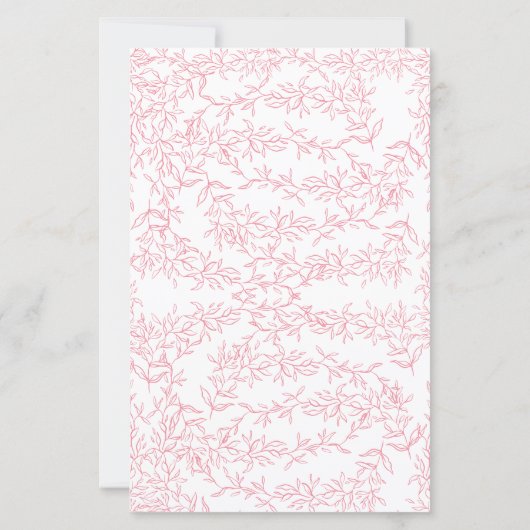 Pink Bow Over Or Under Bridal Shower Game (Achterkant)