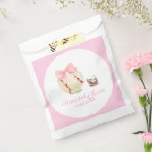 Pink Bow Pacifier Baseball Sport Girl Baby Shower Bedankzakje (Gezegeld)