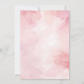 Pink Bow Pannenkoeken Baby shower Brunch Uitnodigi Kaart (Achterkant)