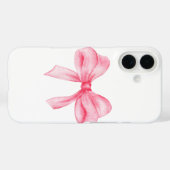 pink bow phone case (Achterkant (horizontaal))