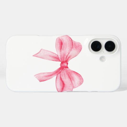 pink bow phone case (Achterkant (horizontaal))