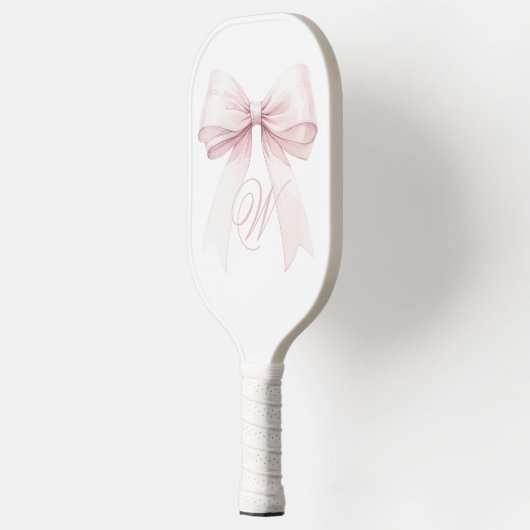 Pink Bow Pickleball Paddle - Monogram cadeau voor  (Links)