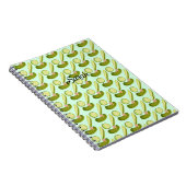 Pink Bow Pickles Notitieboek (Rechterzijde)