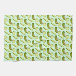 Pink Bow Pickles Theedoek