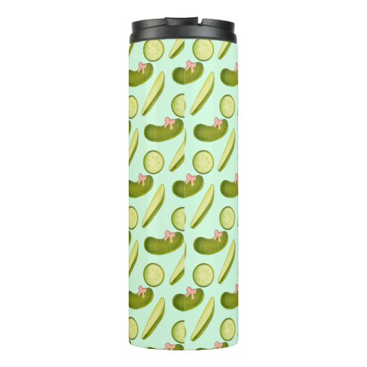 Pink Bow Pickles Thermosbeker (Achterkant)