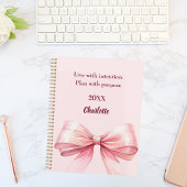 Pink bow quote 2026 planner