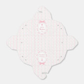 Pink Bow Ribbon Lijst Bloemen Doop Uitnemen Bedankdoosjes (Uitgevouwen)