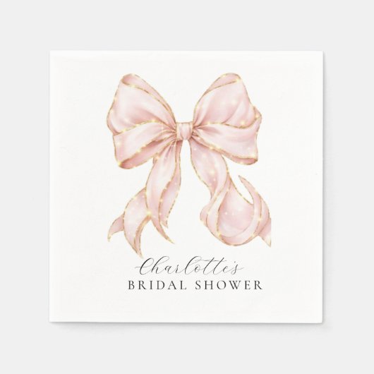 Pink Bow  Servet (Voorkant)