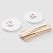 PINK BOW SIMPLE BABY SHOWER NAAM TOEVOEGEN DATUM M HANDWAAIER (Niet-gemonteerd)