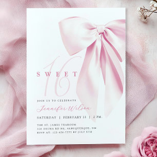 Pink Bow Sweet 16 verjaardag Kaart