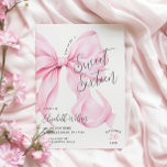 Pink Bow Sweet Sixteen Birthday Kaart<br><div class="desc">Pink Bow Sweet Sixteen Verjaardag Uitnodiging voor een moderne strik esthetische 16e verjaardag viering</div>