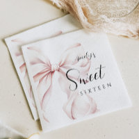 Pink Bow Sweet Sixteen Birthday