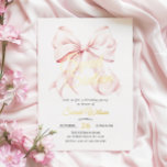 Pink Bow Sweet Sixteen Verjaardag Folie Uitnodigin Folie Uitnodiging<br><div class="desc">Pink Bow Sweet Sixteen Verjaardag Uitnodiging voor een moderne strik esthetische 16e verjaardag viering</div>