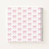 Pink Bow Sweetheart Baby shower Guestbook Notitieboek (Achterkant)