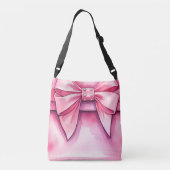 Pink Bow-Tas Crossbody Tas (Achterkant)