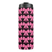 Pink Bow Thermal Tumbler Thermosbeker (Voorkant)
