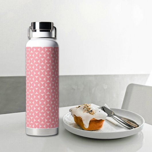 Pink Bow Tie Pattern Water Bottle Waterfles