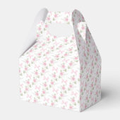 Pink Bow Toile De Jouy Girl Baby Shower Bedankdoosjes (Achterkant)