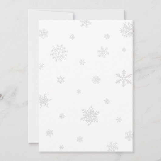 Pink Bow Traditional Tree Christmas Party Kaart (Achterkant)