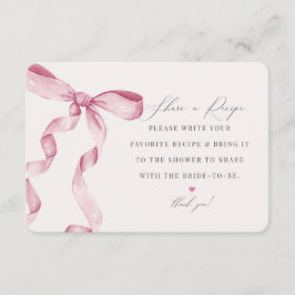 Pink Bow Tying the Knot Deel een recept invoegen Informatiekaartje