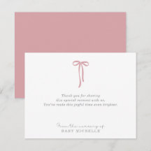 PINK Bow, van de kwekerij van, tekstkaart