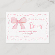 Pink Bow Verjaardag Raad eens hoeveel games