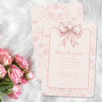 Pink Bow Verjaardagsfeestje Whimsy Toile gepersona