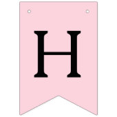 Pink Bow Verjaardagsstreamers Vlaggetjes (Tweede vlag)