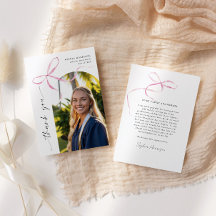 Pink Bow Vertical Script-Afstuderen