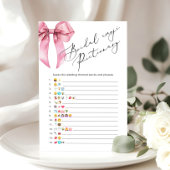 Pink Bow vrijgezellenfeest emoji pictionary spel