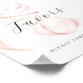 Pink Bow Vrijgezellenfeest Favors Tafelteken Poster (Hoek)