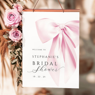 Pink Bow Vrijgezellenfeest Poster