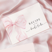 Pink Bow Vrijgezellenfeest Recept Aanvraag Informatiekaartje