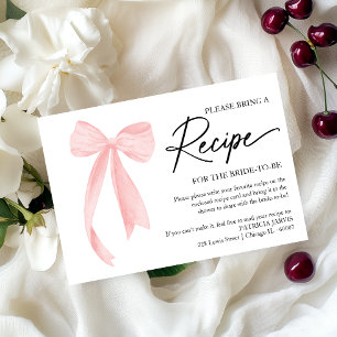Pink Bow Vrijgezellenfeest Recept Aanvraagbehuizin Kaart