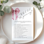 Pink Bow Wat zei de bruidegom vrijgezellenfeest sp