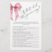 Pink Bow Wat zei de bruidegom vrijgezellenfeest sp (Voorkant)