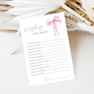 Pink Bow Wensen voor Baby Modern Coquette Advies