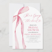 Pink Bow Ze is het vastbinden van de knoop Vrijgez Kaart (Voorkant)