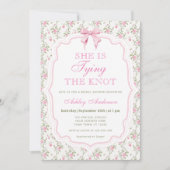 Pink Bow Ze is het vastbinden van de knoop Vrijgez Kaart (Voorkant)