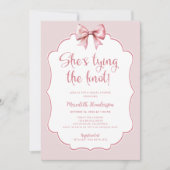 Pink Bow Ze is het vastbinden van de knoop Vrijgez Kaart (Voorkant)