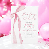 Pink Bow Ze is het vastbinden van de knoop Vrijgez Kaart