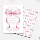 Pink Bow Ze is het vastbinden van de knoop Vrijgez Kaart