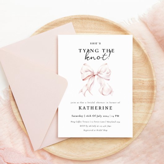 Pink Bow Ze is het vastbinden van de knoop Vrijgez Kaart