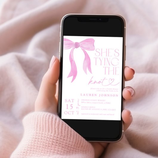 Pink Bow Ze is het vastbinden van de knoop Vrijgez Kaart