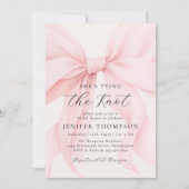 Pink Bow Ze is het vastbinden van de knoop Vrijgez Kaart (Voorkant)