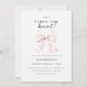 Pink Bow Ze is het vastbinden van de knoop Vrijgez Kaart (Voorkant)